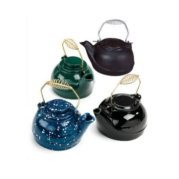 Enamel coated cast iron kettle pot